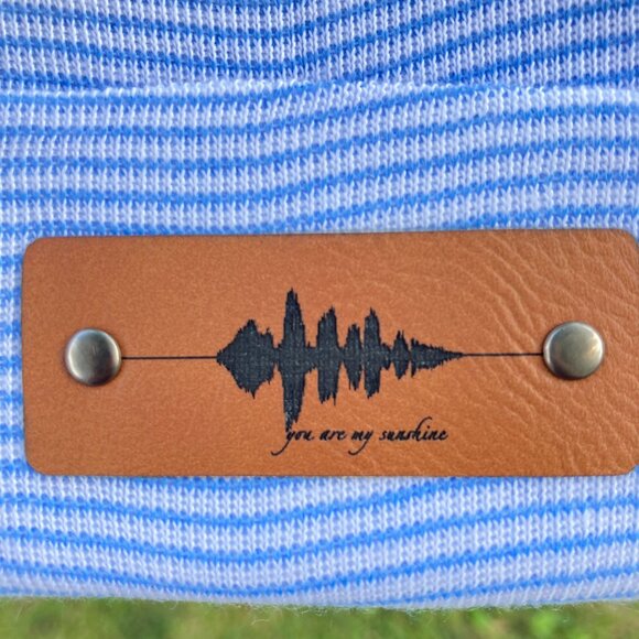 You Are My Sunshine Soundwave Newborn Baby Beanie - Blue - Not Custom - Picture 8 of 9